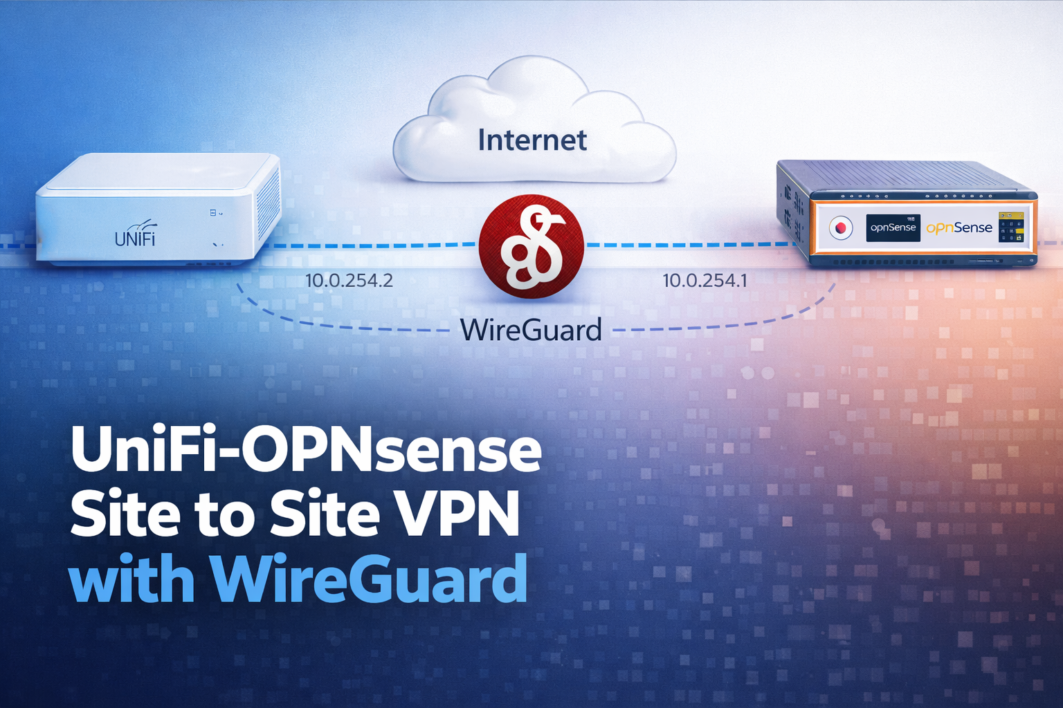 Unifi-OPNSense Site to Site VPN with Wireguard